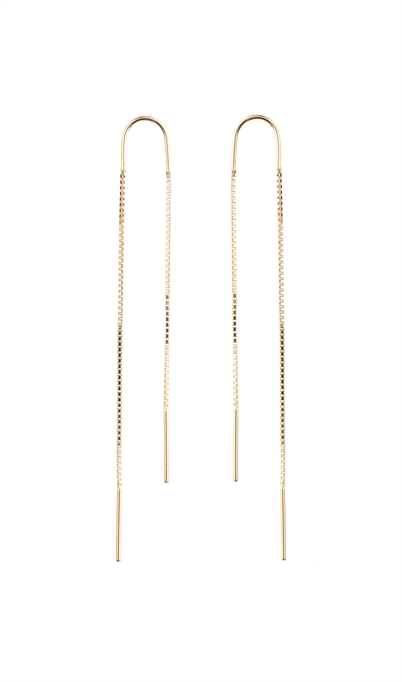 Pico Double Chain Øreringe Forgyldt - Shop Online Her